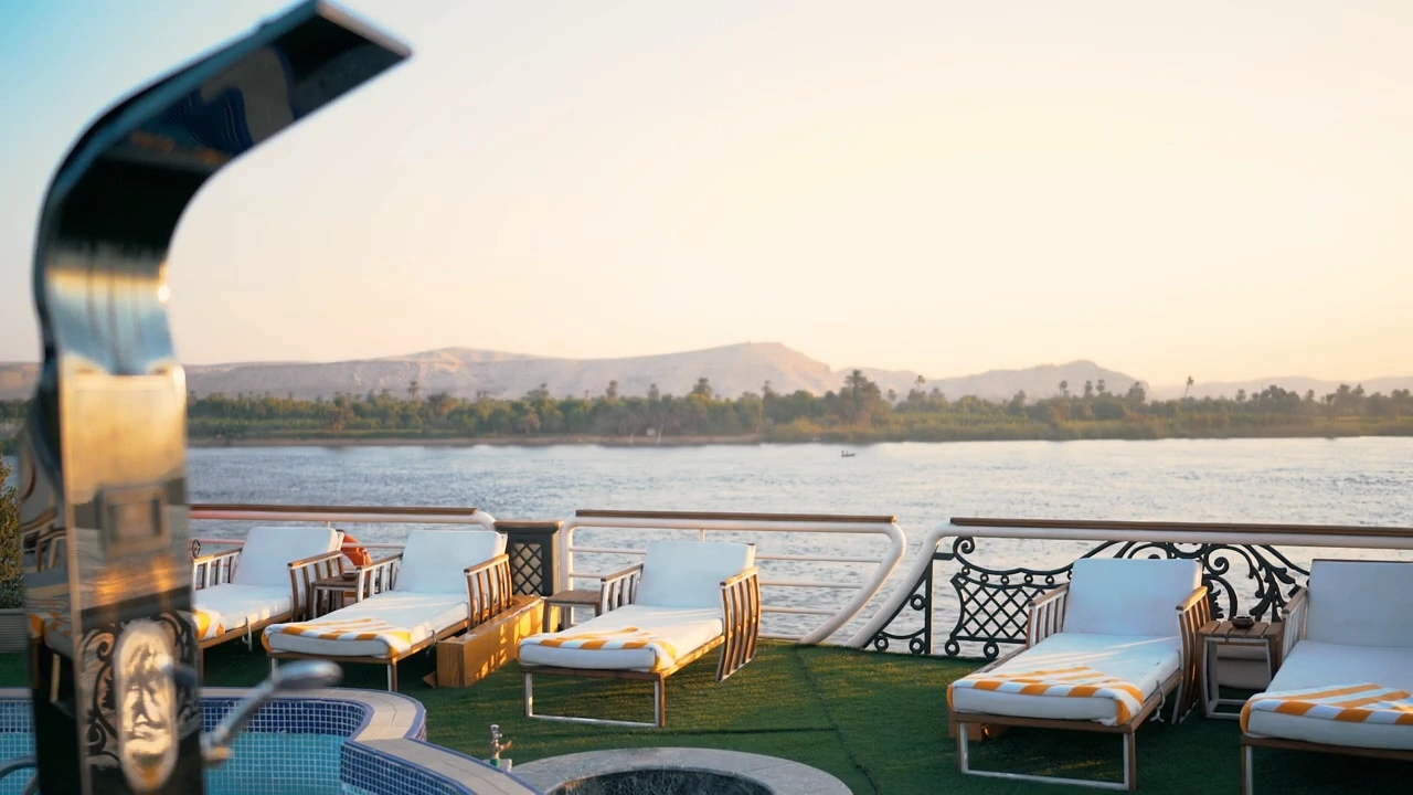 Sun deck of the Sonesta St. George I Nile Cruise Ship Nile cruise